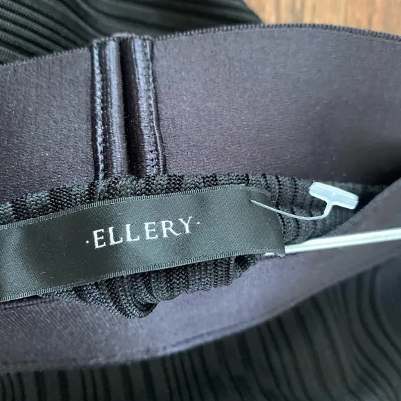 ELLERY | RIBBED HIGH WAISTED MIDI SKIRT