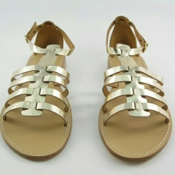 Emozioni Fisherman Leather Buckle Strap Sandals