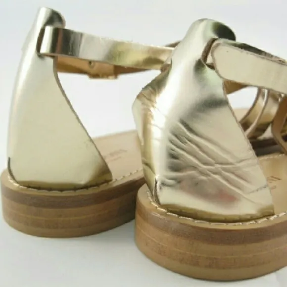 Emozioni Fisherman Leather Buckle Strap Sandals