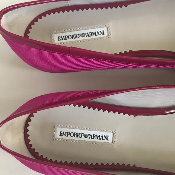Emporio Armani Bow Flats
