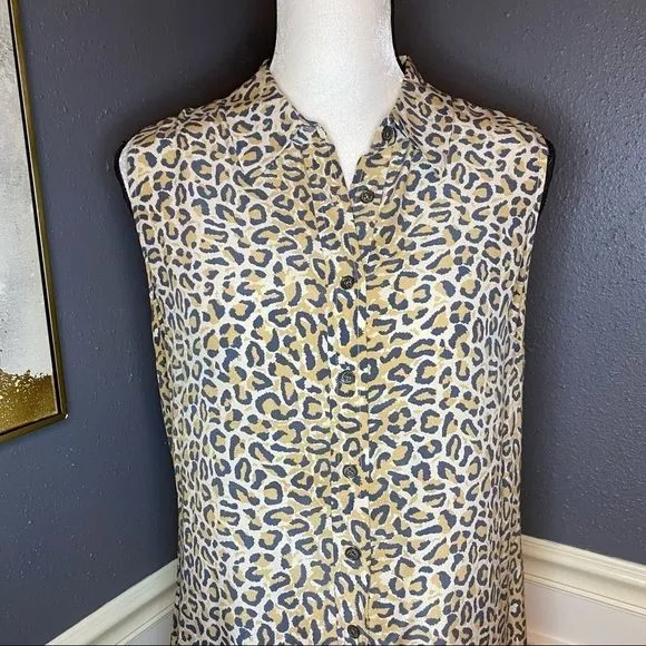 Equipment Lucida Leopard Print Shirtdress