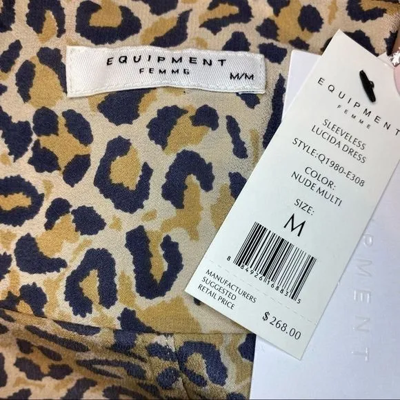 Equipment Lucida Leopard Print Shirtdress