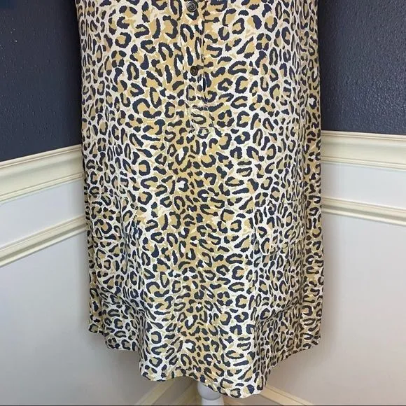 Equipment Lucida Leopard Print Shirtdress