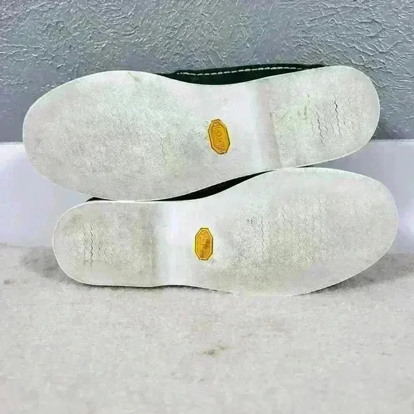 ERNEST HEMINGWAY Boat Dock Casual Shoe Green White Leather Suede Men Size 9
