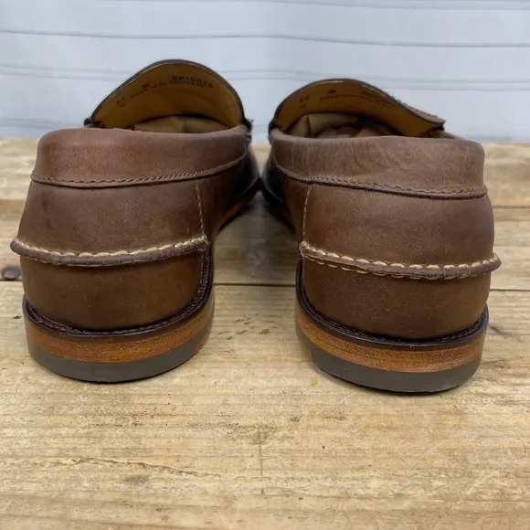 Ernest Hemingway - Leather Slip-On Loafers - Brown - Size 11 M