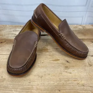 Ernest Hemingway - Leather Slip-On Loafers - Brown - Size 11 M