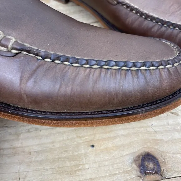 Ernest Hemingway - Leather Slip-On Loafers - Brown - Size 11 M