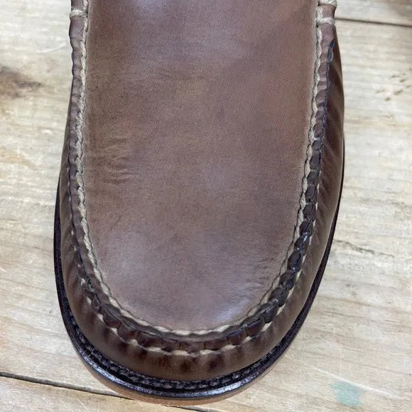 Ernest Hemingway - Leather Slip-On Loafers - Brown - Size 11 M