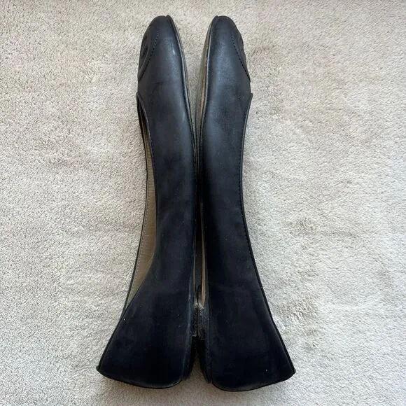 Escada Logo Black Ballet Flat Casual Shoe Stitching Women’s EU 37.5 US 7.5