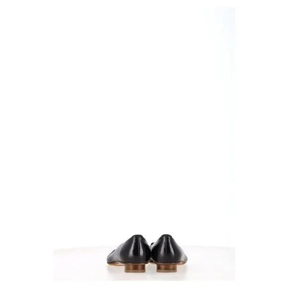 Etro Pleated Ballet Flats in Black Leather