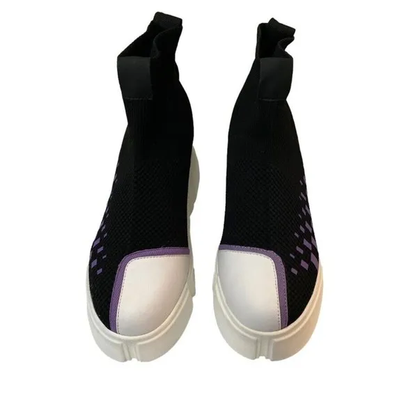 EUC Anthony Wang Collection Platform Sneakers‎ Size 10.0 Style Cranberry 06