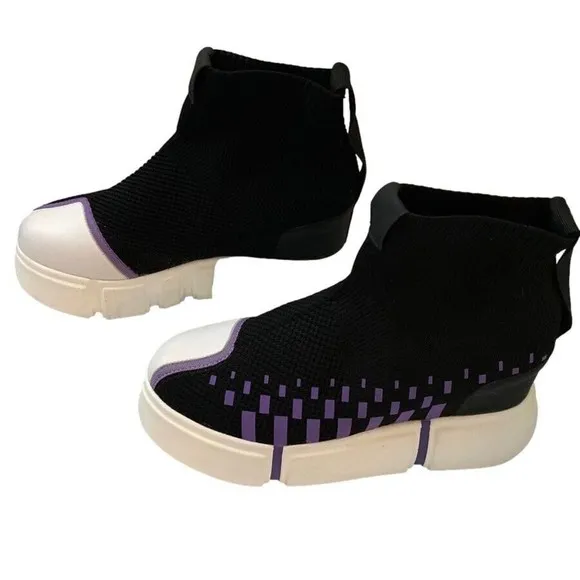 EUC Anthony Wang Collection Platform Sneakers‎ Size 10.0 Style Cranberry 06
