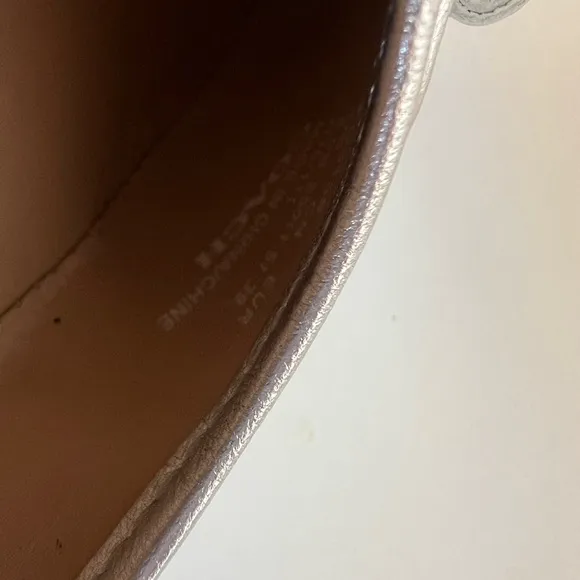 EUC Coach Metallic Silver Benni Ballet Flat, size 8.5B