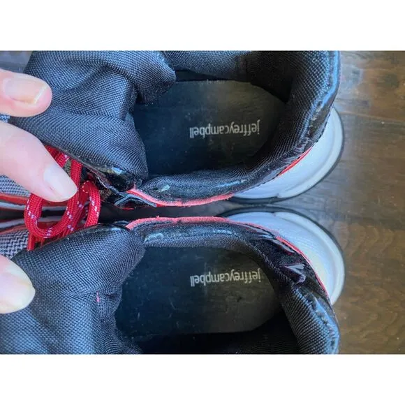 EUC Jeffrey Campbell Plaid Patent Platform Sneakers 9