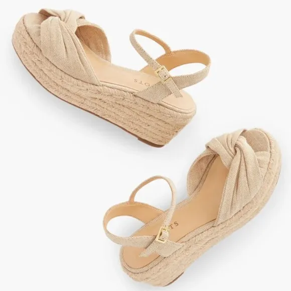 EUC Talbots Linen Espadrilles (size 7.5)