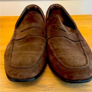 EUC Tod’s Men’s Brown Suede Driving Loafers Size 7