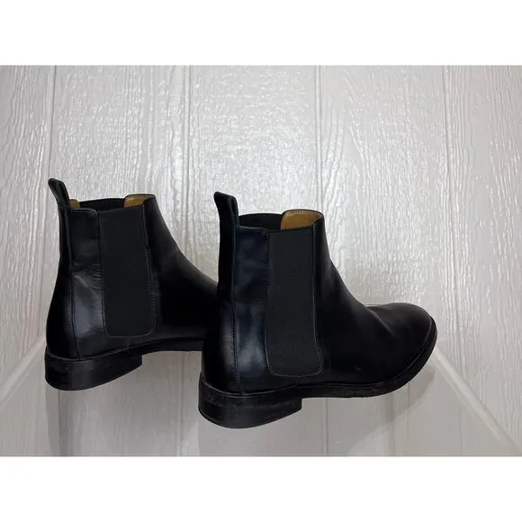 EVERLANE Black Leather Modern Chelsea Boots US 7