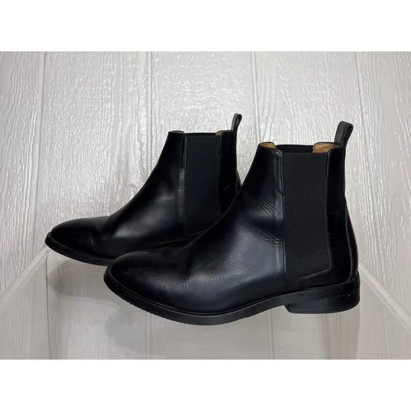 EVERLANE Black Leather Modern Chelsea Boots US 7