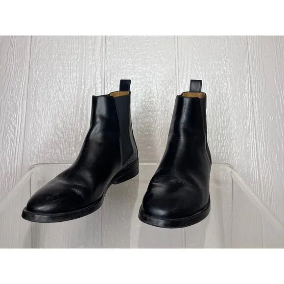 EVERLANE Black Leather Modern Chelsea Boots US 7