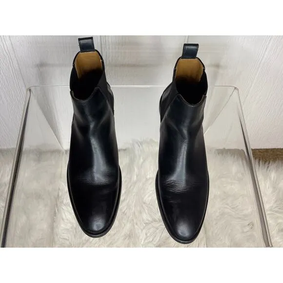 EVERLANE Black Leather Modern Chelsea Boots US 7