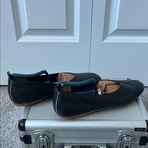 Everlane Elegant Black Leather Women's Flats. The Day Glove.
