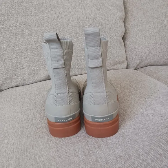 Everlane nude and tan socks combat boots