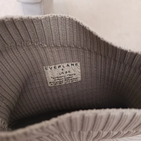 Everlane nude and tan socks combat boots