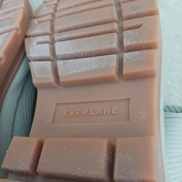 Everlane nude and tan socks combat boots