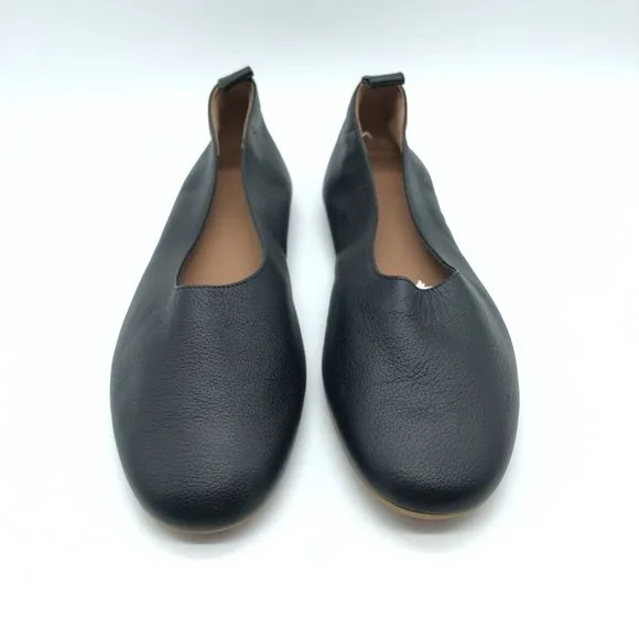 Everlane Shoes The Day Glove Black Ballet Flats Leather Slip On Size 8.5