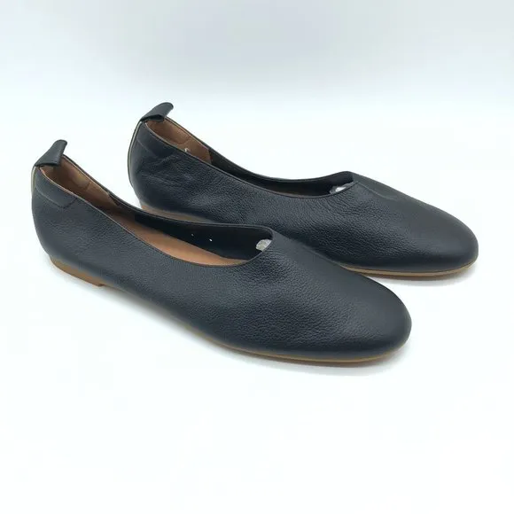 Everlane Shoes The Day Glove Black Ballet Flats Leather Slip On Size 8.5