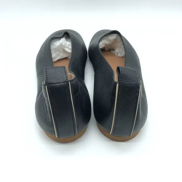 Everlane Shoes The Day Glove Black Ballet Flats Leather Slip On Size 8.5
