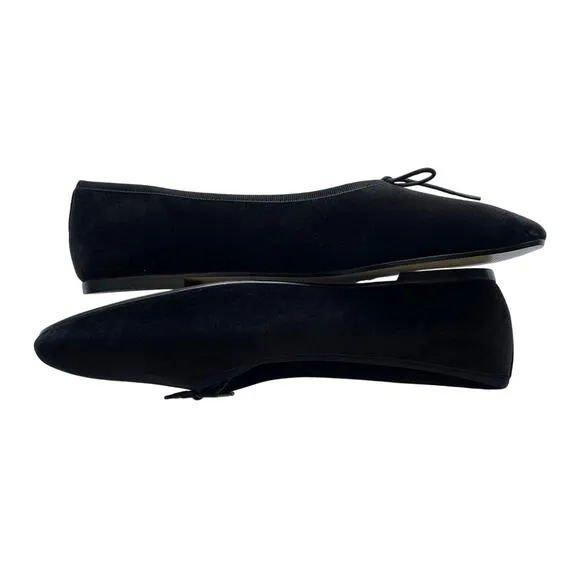 Everlane The Day Ballet Flat Black Velvet Ballet Core Size 10 New without Box!