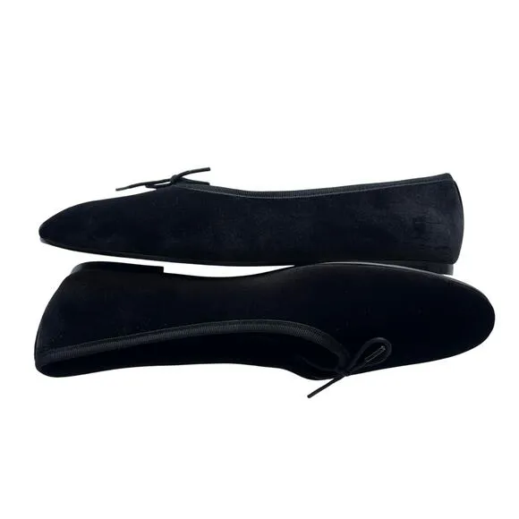 Everlane The Day Ballet Flat Black Velvet Ballet Core Size 10 New without Box!