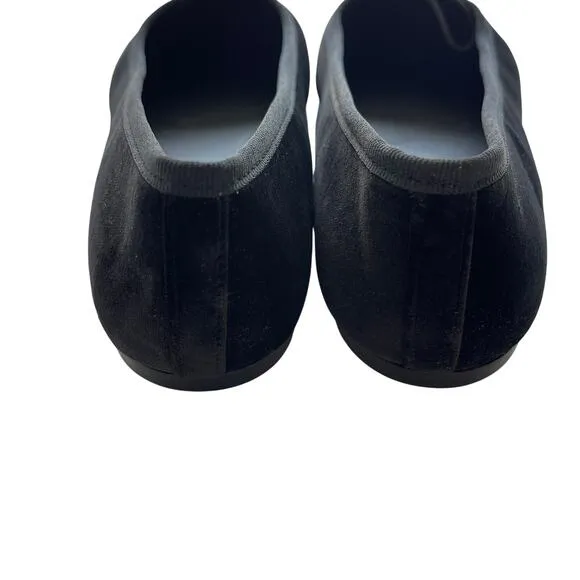 Everlane The Day Ballet Flat Black Velvet Ballet Core Size 10 New without Box!