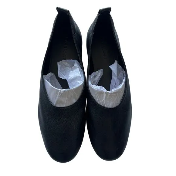 Everlane The Day Glove Flats Round Toe Leather Black Size 7.5 New without Box!