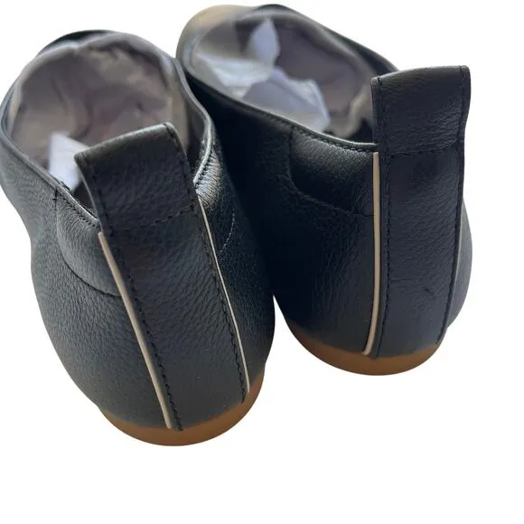 Everlane The Day Glove Flats Round Toe Leather Black Size 7.5 New without Box!