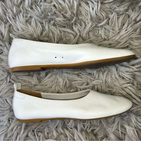 Everlane The Day Glove white leather ballet flats women’s shoe size 9.5