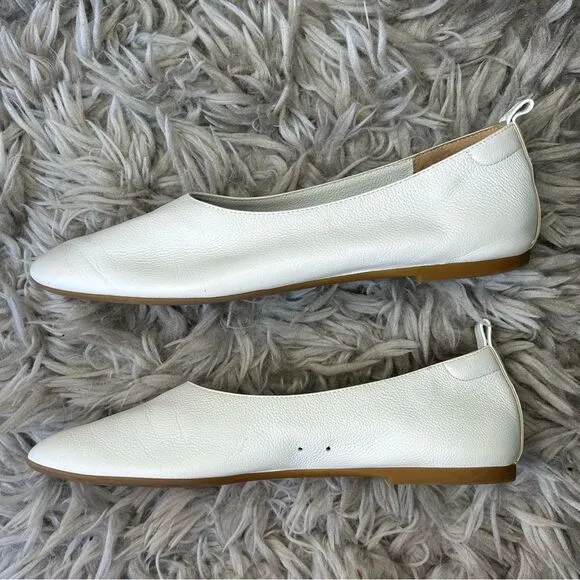 Everlane The Day Glove white leather ballet flats women’s shoe size 9.5