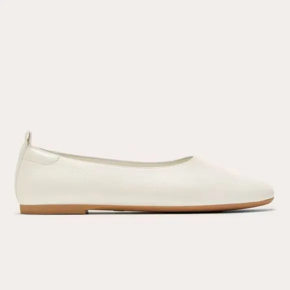 Everlane The Day Glove white leather ballet flats women’s shoe size 9.5