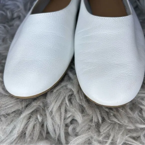 Everlane The Day Glove white leather ballet flats women’s shoe size 9.5