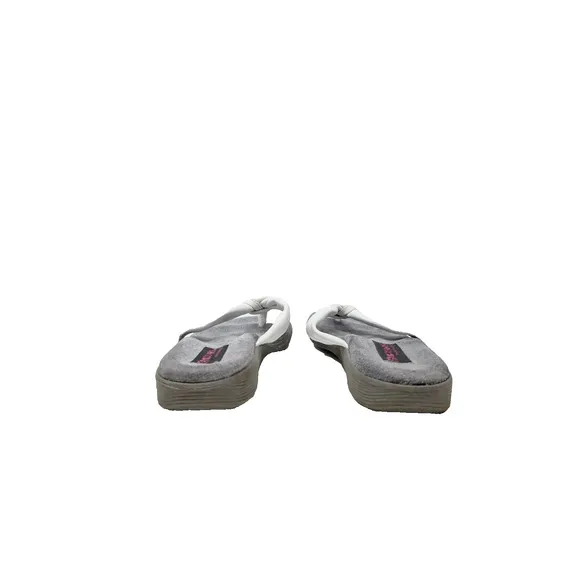 Famolare Wave There Lite Sandals White Flip Flop Slip On Women's Size 6.5
