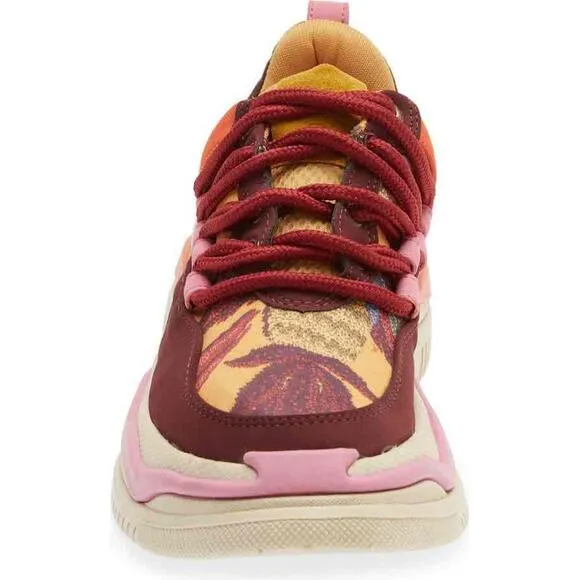 Farm Rio Multicolor Chunky Sole Lace-Up Sneakers Size 6.5