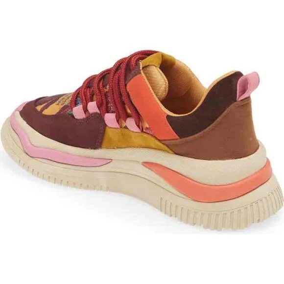 Farm Rio Multicolor Chunky Sole Lace-Up Sneakers Size 6.5