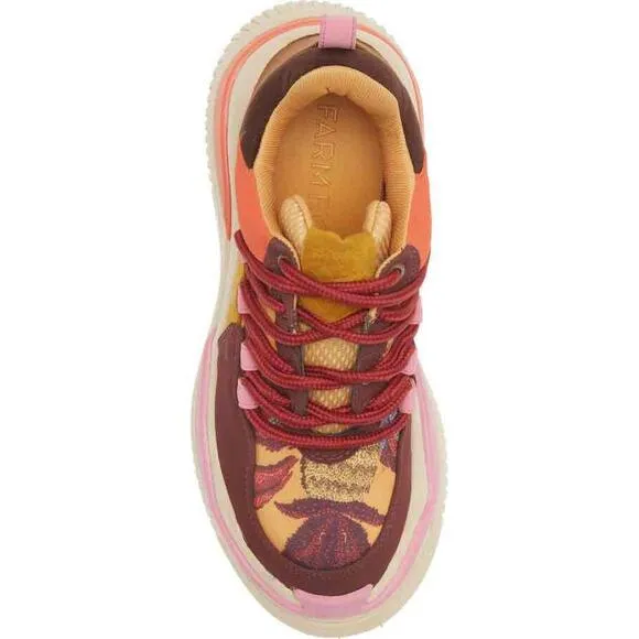 Farm Rio Multicolor Chunky Sole Lace-Up Sneakers Size 6.5