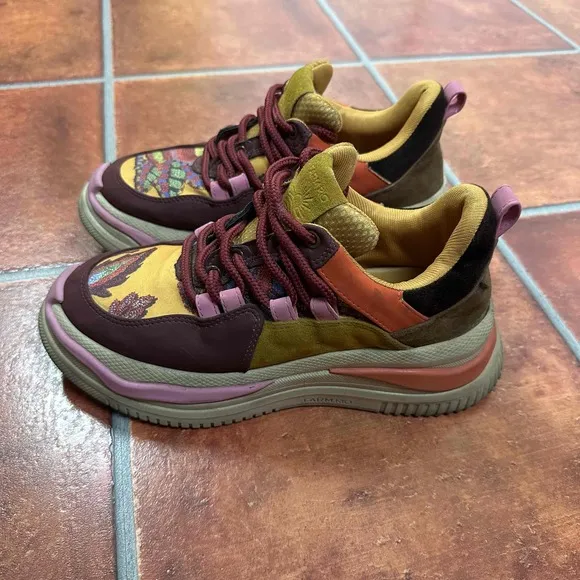Farm Rio Multicolor Chunky Sole Lace-Up Sneakers Size 6.5