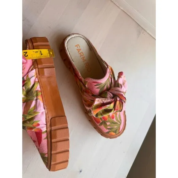 FARM RIO pink Bow Mule Sneaker size 6