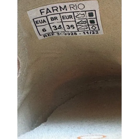 FARM RIO pink Bow Mule Sneaker size 6