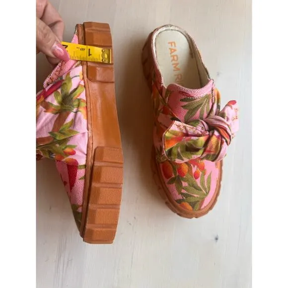 FARM RIO pink Bow Mule Sneaker size 6