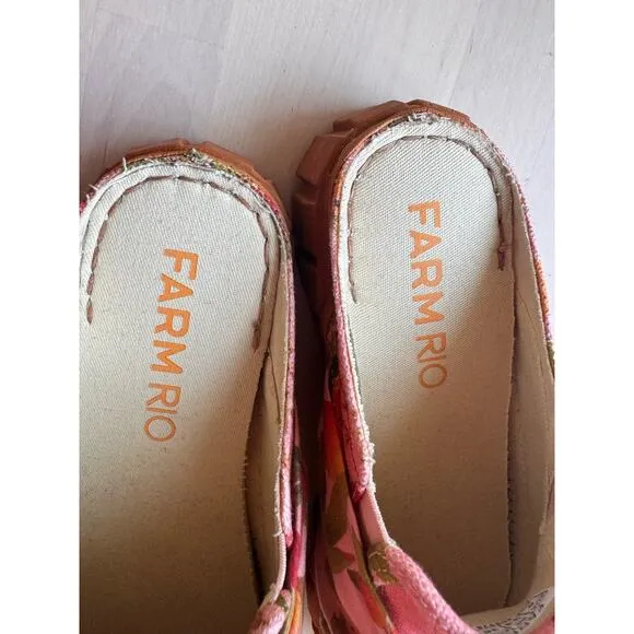 FARM RIO pink Bow Mule Sneaker size 6