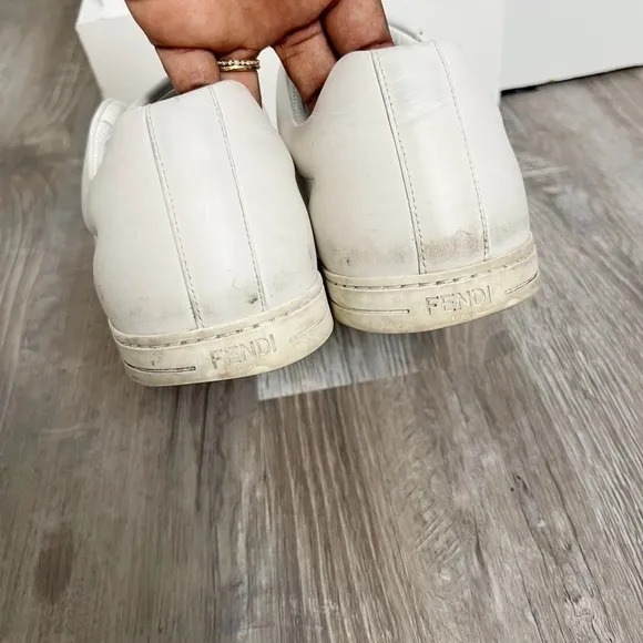 Fendi Calfskin Low Top Sneakers